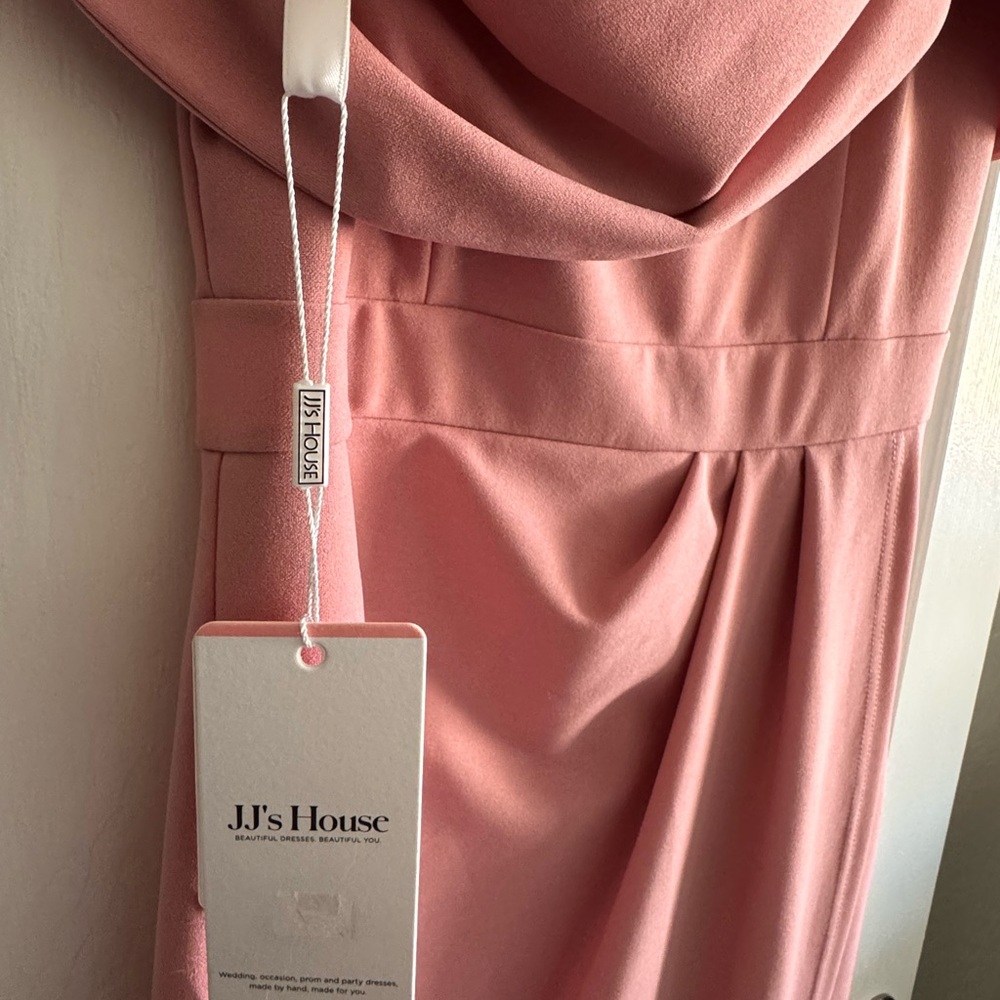 JJ's House Blush Pink Draped Dress - Picture 4 of 10